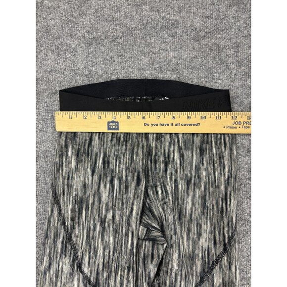Nike Pro Hyperwarm Leggings Mens Small Gray Black Compression Pants Warm - Picture 4 of 7